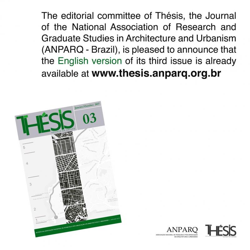 Publicao da verso ingls da edio n.3 Thsis
