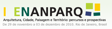 I Encontro Nacional da Associação Nacional de Pesquisa e Pós-graduação em Arquitetura e Urbanismo